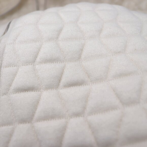 Akris 6 Medium Quilted Ivory Parka Jacket Blazer Coat - Picture 15 of 15